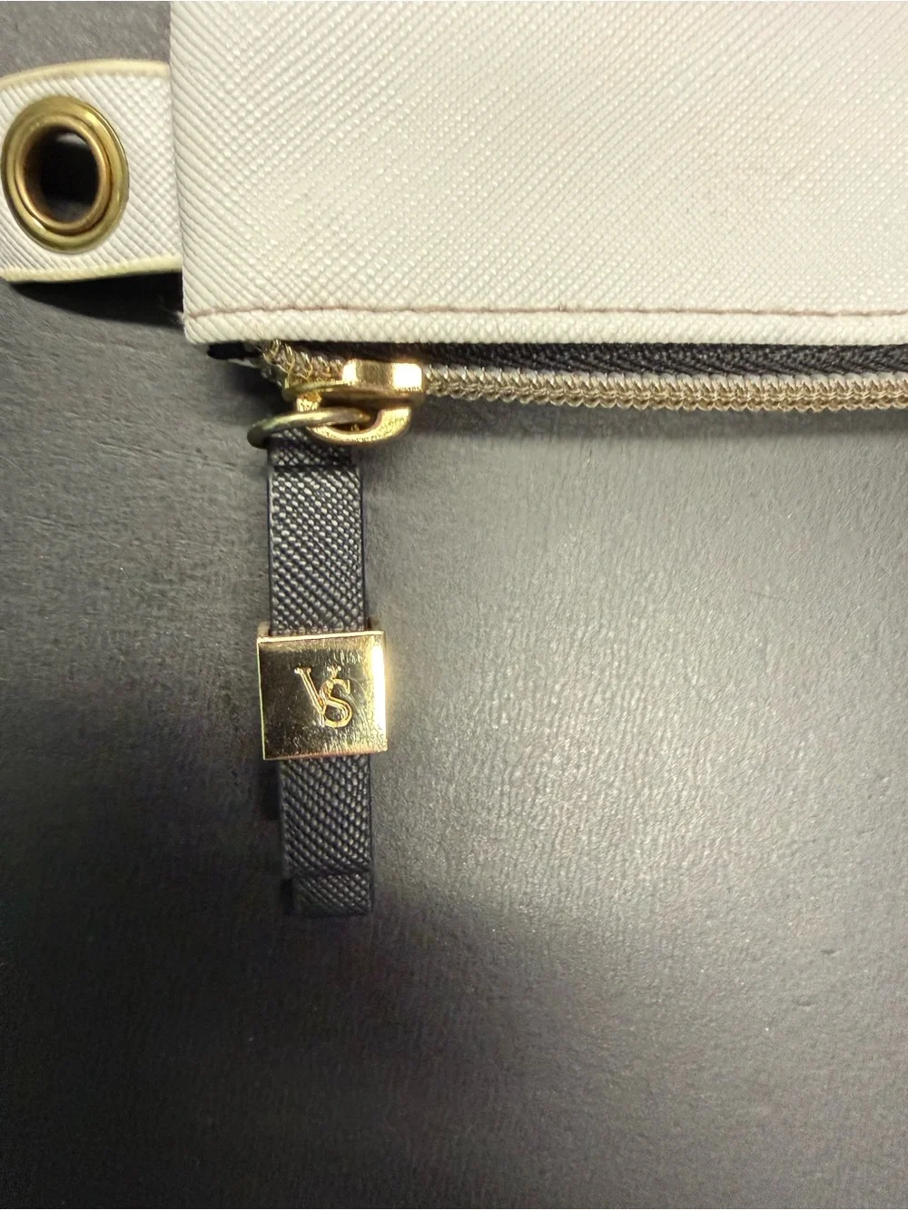 Victoria's Secret Pink, Black & White Colorblock Cosmetic Pouch Set‎